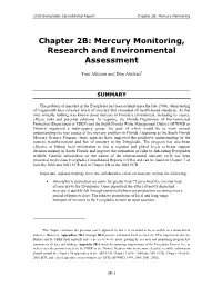 Mercury Monitoring Research and Environmental Assessment