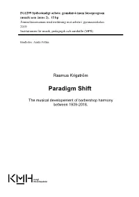 Paradigm Shift