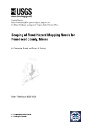 Scoping of Flood Hazard Mapping Needs for Penobscot County, Maine