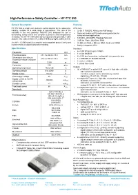 TTP Bus Communication Speed for MFM Physical Layer