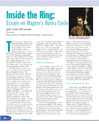 Inside the Ring: Essays on Wagner's Opera Cycle