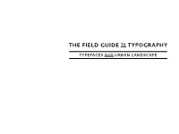 The Field Guide to Typography