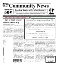 4 Day a Week School Classes Underway