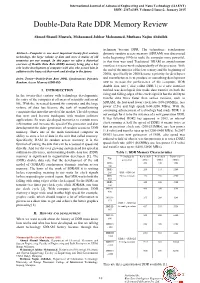 Double-Data Rate DDR Memory Review