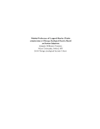 Habitat Preference of Leopard Sharks (​Triakis Semifasciata)