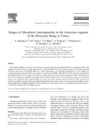 Images of Lithospheric Heterogeneities in the Armorican Segment of the Hercynian Range in France