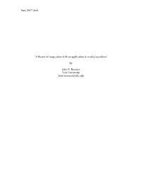 June 2017 Draft “A Theory of Cooperation with an Application To
