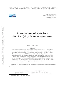 Observation of Structure in the J/Ψ-Pair Mass Spectrum