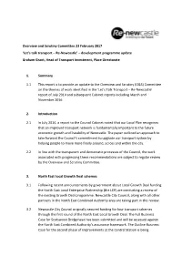 Overview and Scrutiny Committee 23 February 2017 'Let's Talk Transport