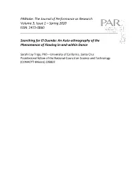 Spring 2020 ISSN: 2472-0860 Searching for El Duende