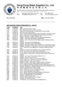 To: Customers Date: 29 June, 2018 NEW EDITION CHARTS from WEEK 25 – 28/2018 Chart Published Title