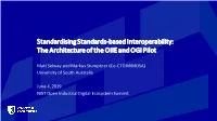 Architecture for OIIE & OGI Pilot