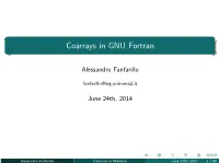 Coarrays in GNU Fortran