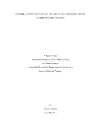 Decentralization in Myanmar: the Evolution of the Development Affairs Organization (Dao)