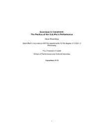 Exercises in Constraint: the Poetics of the Oulipo in Performance