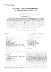 Near-Optimal Guidance Method for Maximizing the Reachable Domain of Gliding Aircraft