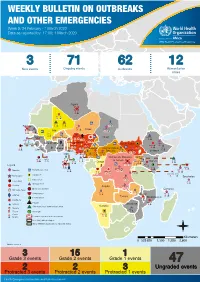 WEEKLY BULLETIN on OUTBREAKS and OTHER EMERGENCIES Week 9: 24 February - 1 March 2020 Data As Reported By: 17:00; 1 March 2020