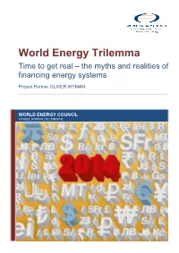 2014 World Energy Trilemma Time to Get Real