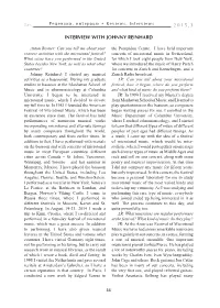 2015,3 Interview with Johnny Reinhard