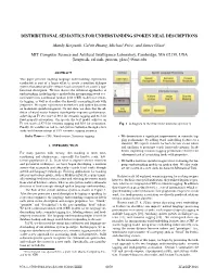Distributional Semantics for Understanding Spoken Meal Descriptions