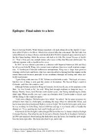 Epilogue: Final Salute to a Hero