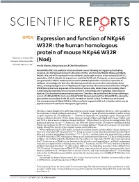 Expression and Function of Nkp46 W32R