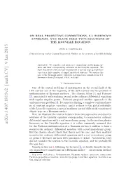 On Real Projective Connections, VI Smirnov's Approach, and Black Hole