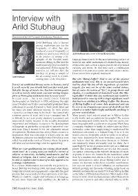 Interview with Arild Stubhaug