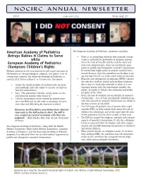 Nocirc Annual Newsletter
