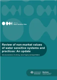 Review of Non-Market Values of Water Sensitive Systems and Practices: an Update