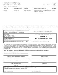 SAMPLE Contract Completion Time NOT for BIDDING PURPOSES 16 Working Days This Contract Is Exempt from Federal Oversight