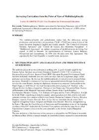 Surveying Curriculum from the Point of View of Multidisciplinarity