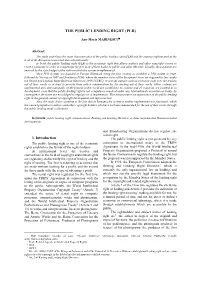The Public Lending Right (Plr)