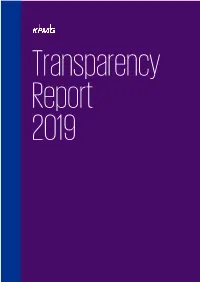 Transparency Report 2019