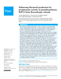 Enhancing Flavonoid Production by Promiscuous Activity Of