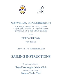 Sailing Instructions