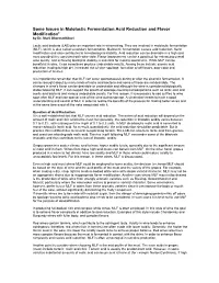 Some Issues in Malolactic Fermentation Acid Reduction and Flavor Modification* by Dr