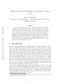 Spatiotemporal Modeling of a Pervasive Game Arxiv:1411.6907V4