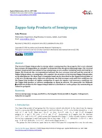Zappa-Szép Products of Semigroups