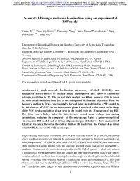 Accurate 4Pi Single-Molecule Localization Using an Experimental PSF Model