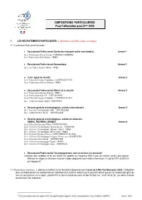 DISPOSITIONS PARTICULIÈRES Pour L'affectation Post-3Ème 2020