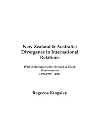 Divergence in International Relations