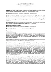 Seil and Easdale Community Council Draft Minutes of Public Meeting Via Zoom