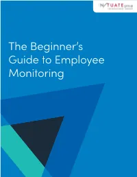 The Beginner's Guide to Employee Monitoring
