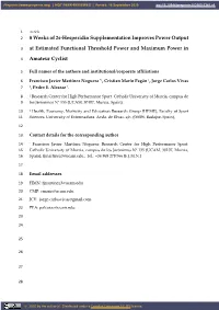 8 Weeks of 2S-Hesperidin Supplementation Improves Power Output at Estimated Functional Threshold Power and Maximum Power in Amat