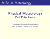 M.Sc. in Meteorology