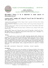 Mycosphere Essays 5: Is It Important to Name Species of Botryosphaeriaceae?