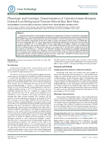 Phenotypic and Genotypic Characterization of Carnobacterium
