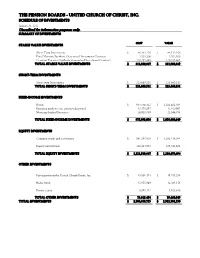 Schedule of Investments Jan 12