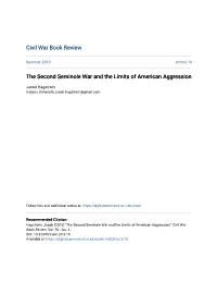 The Second Seminole War and the Limits of American Aggression